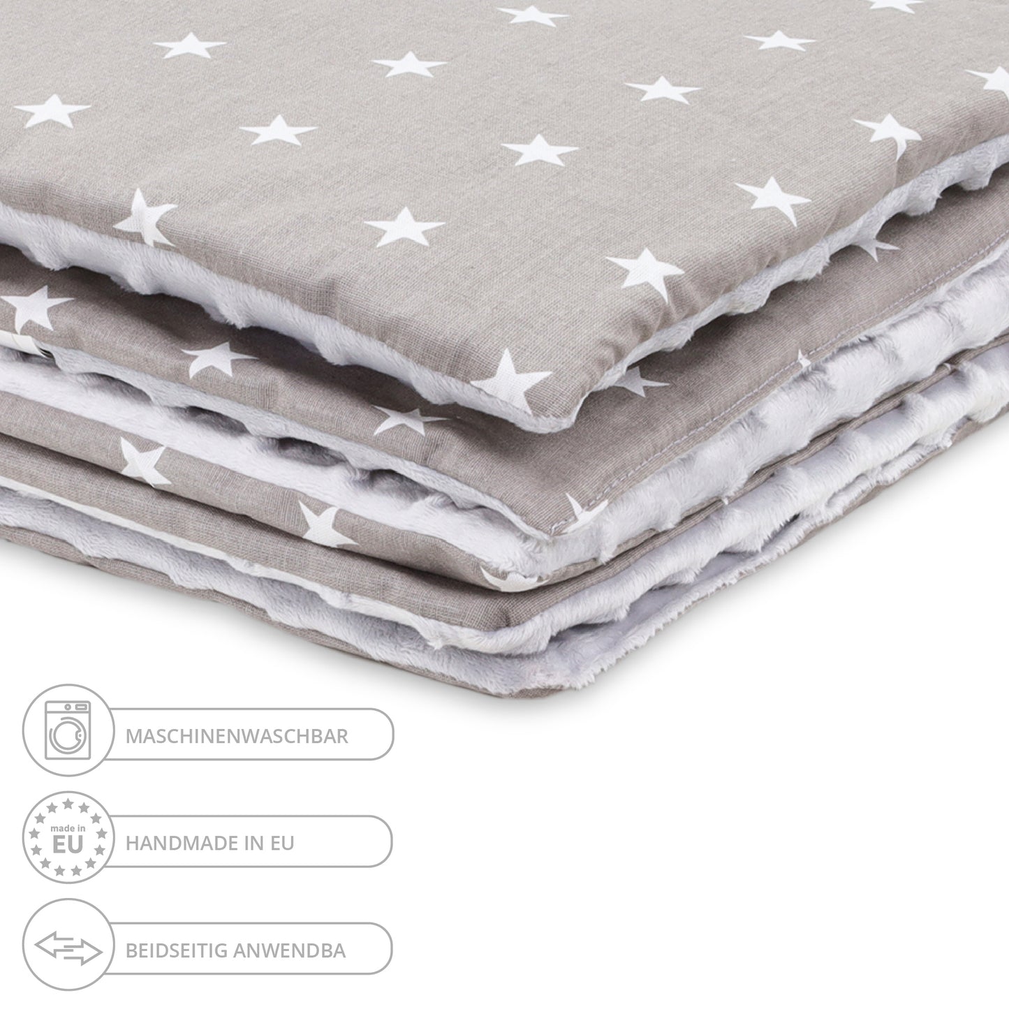 Babydecke Kuscheldecke Baby Kinderwagen Decke Kinderdecke - Blanket mit Kissen Babydecken Kinderwagendecke und Erstausstattung für Neugeborene und Kinder