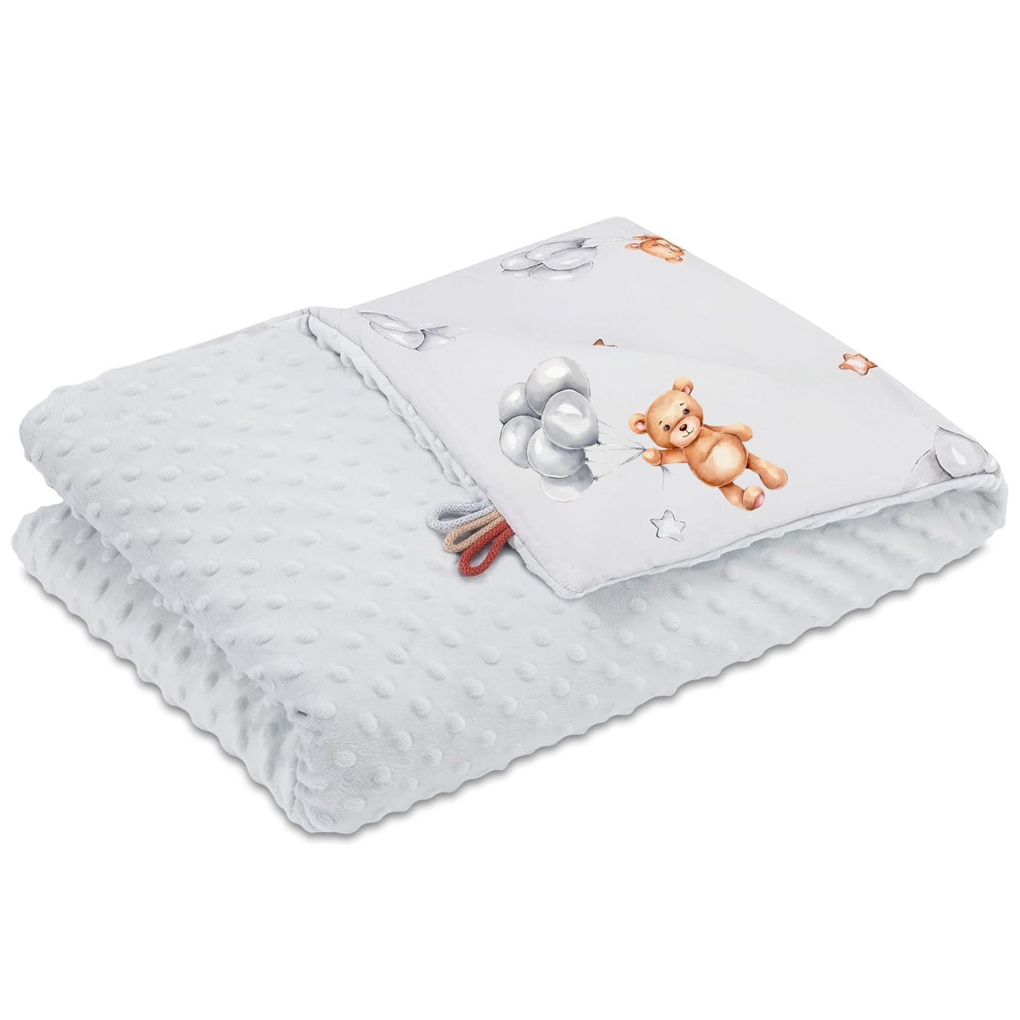 Babydecke Kuscheldecke Baby Kinderwagen Decke Kinderdecke - Blanket mit Kissen Babydecken Kinderwagendecke und Erstausstattung für Neugeborene und Kinder