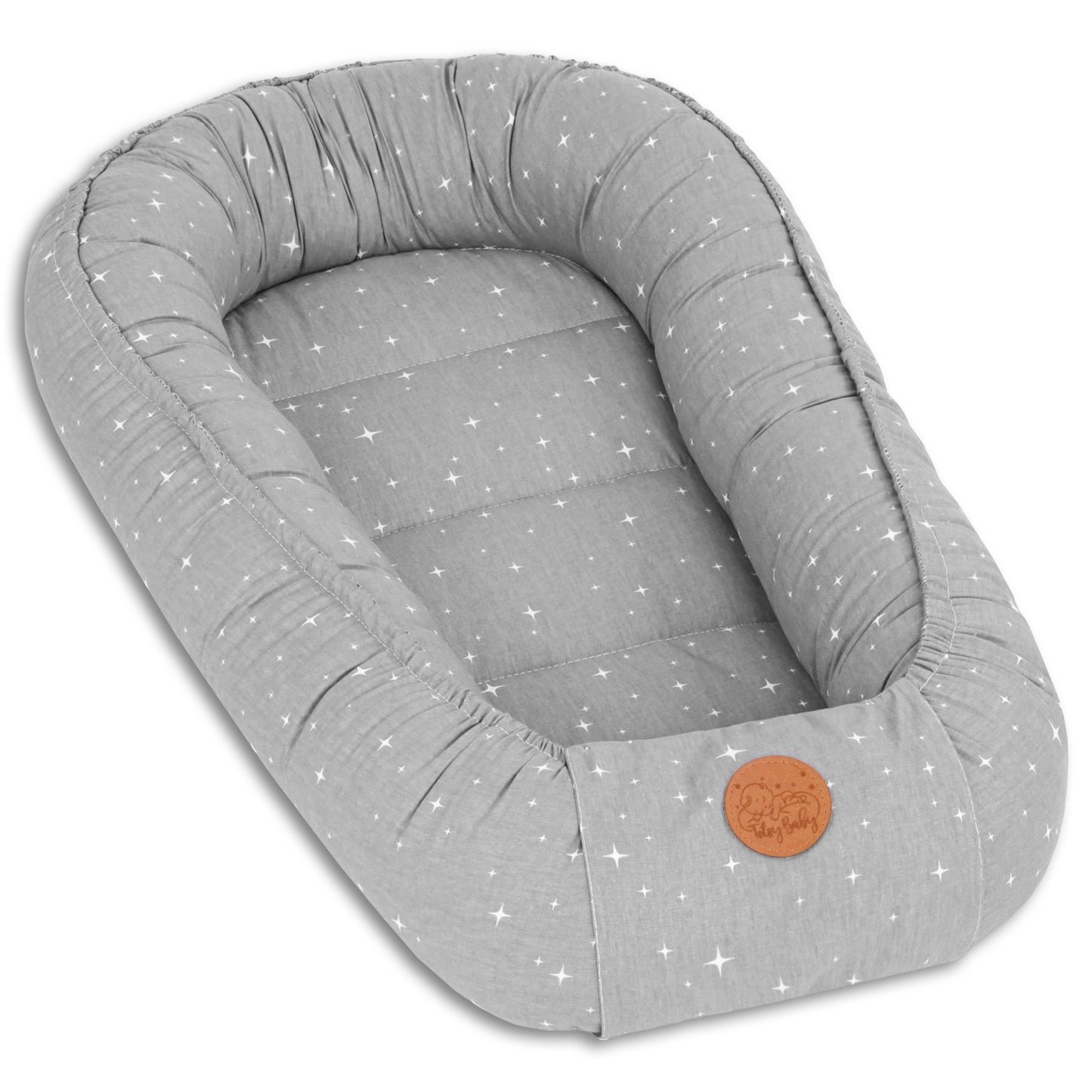 Babynest Babynestchen Neugeborene mit Tragegriff - Baby Nestchen tragbar Nest für Bett Kinder Kuschelnest