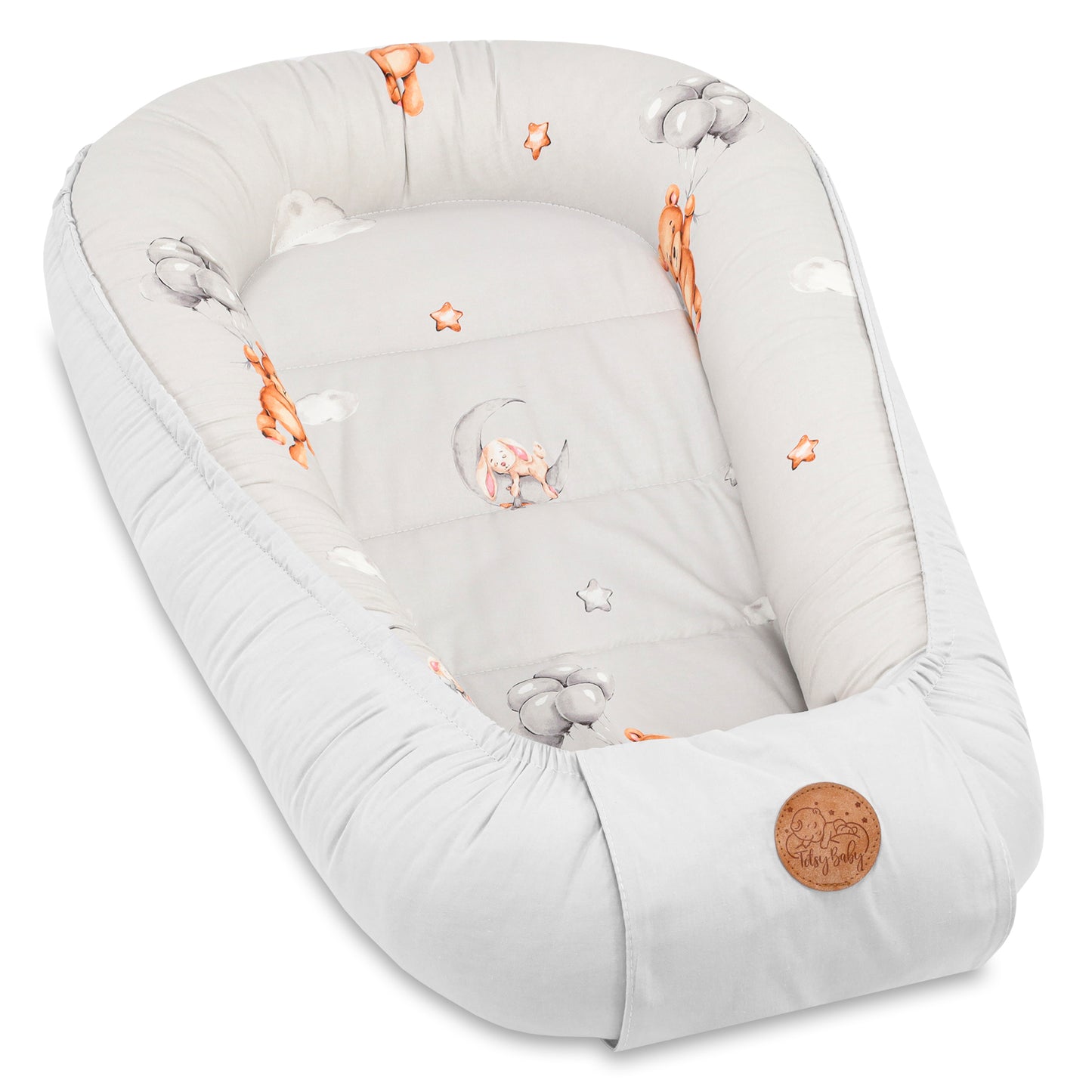 Babynest Babynestchen Neugeborene mit Tragegriff - Baby Nestchen tragbar Nest für Bett Kinder Kuschelnest