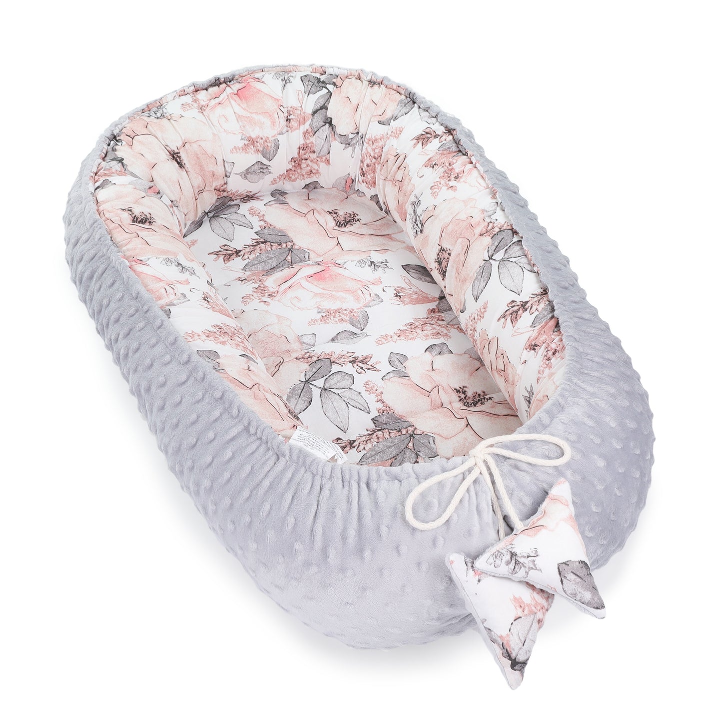 Nestchen Baby - Babynestchen Neugeborene Babynest für Kinderbett Vielseitiges tragbar Nest Kuschelnest Zubehör für Babybett