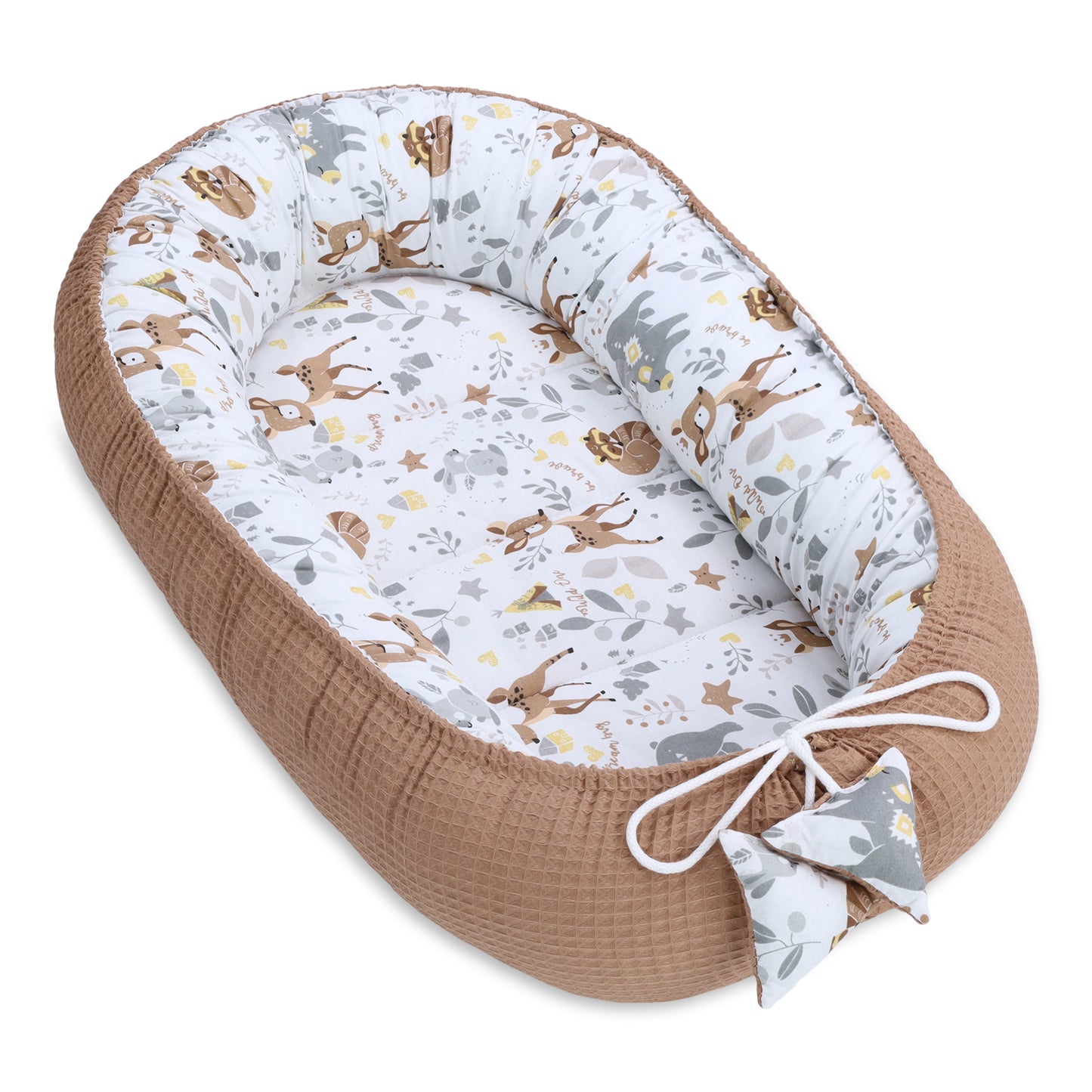 Babynest Neugeborene - Handmade Kokon zweiseitig
