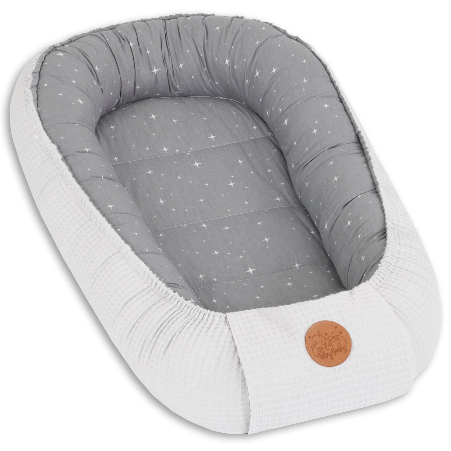 Babynest Neugeborene - Handmade Kokon zweiseitig