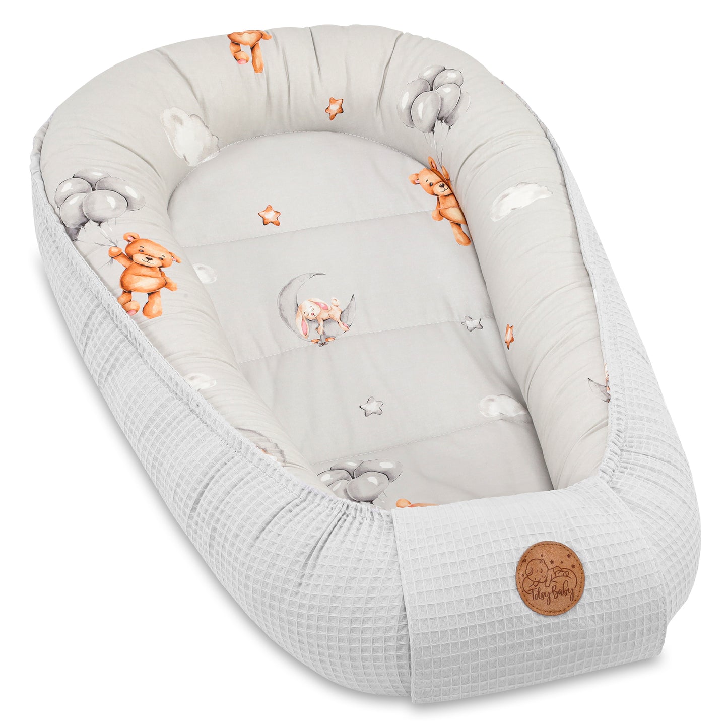 Babynest Neugeborene - Handmade Kokon zweiseitig
