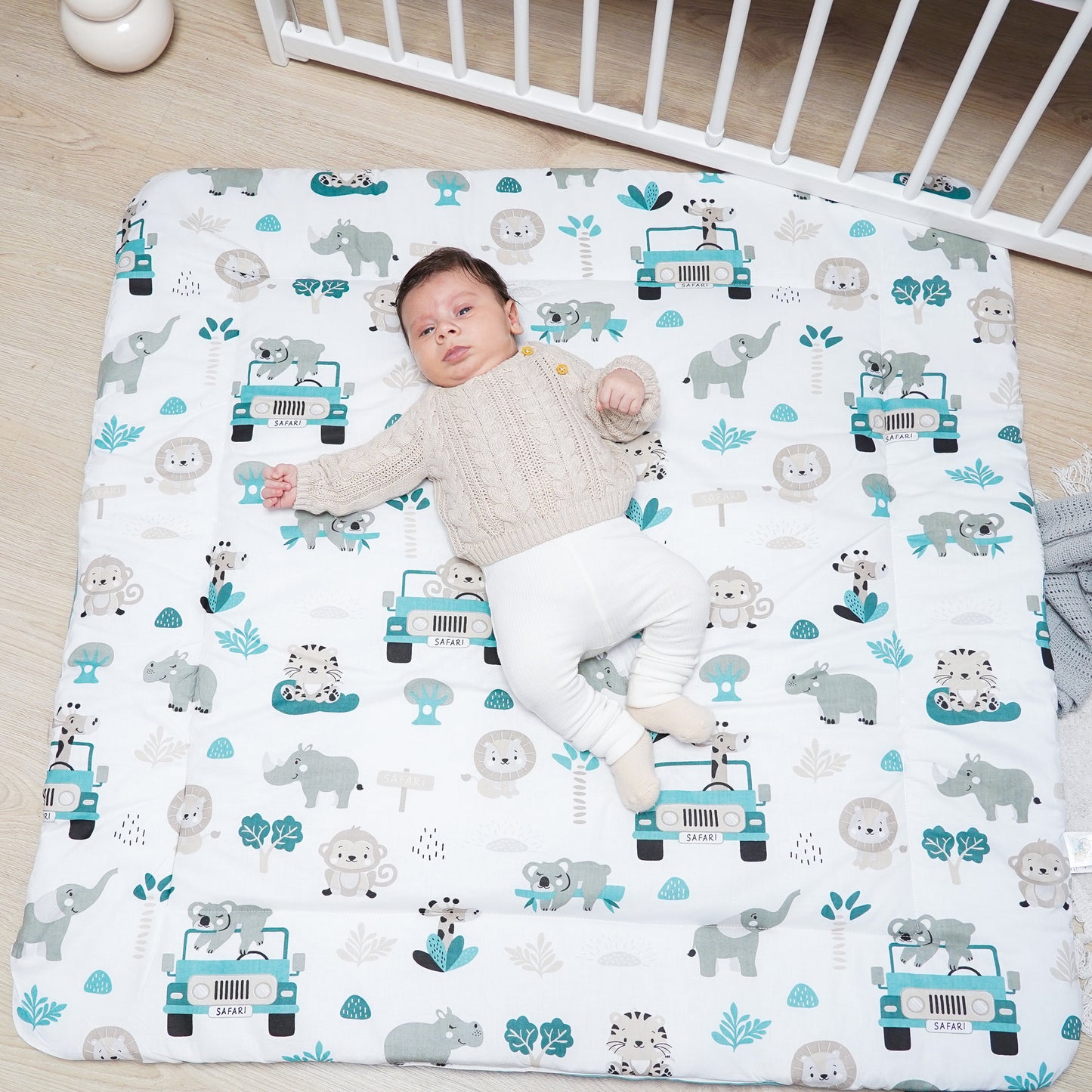 Krabbelmatte Baby Spielmatte Krabbeldecke - Spieldecke Spielmatte und Bodenmatte für Kinder und Babies große Matte für Kinderzimmer und Laufgitter