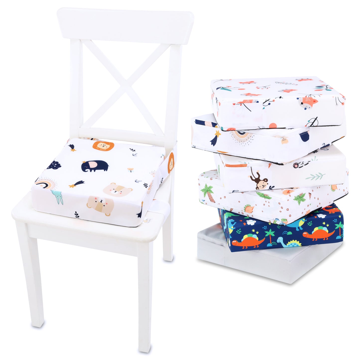 Kindersitzerhöhung Sitzerhöhung Stuhl Kind - Sitzkissen Kinder Booster Seat Stuhlerhöhung Kissen für Kleinkind beim Esstisch Stuhlkissen und Babysitz