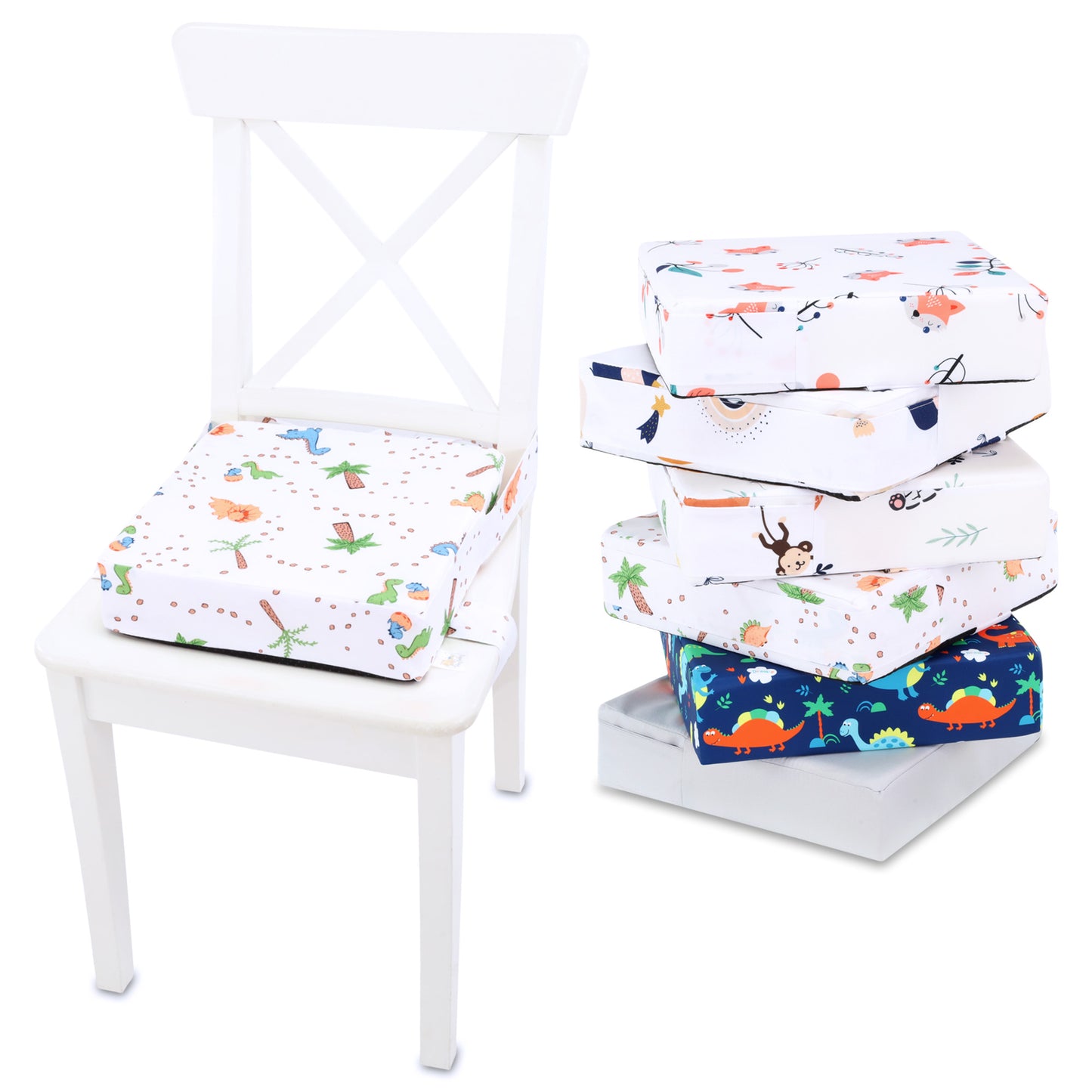 Kindersitzerhöhung Sitzerhöhung Stuhl Kind - Sitzkissen Kinder Booster Seat Stuhlerhöhung Kissen für Kleinkind beim Esstisch Stuhlkissen und Babysitz