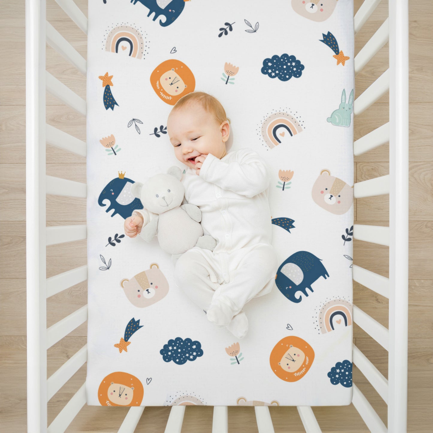 Spannbettlaken Baby Spannbetttücher - Babybett Zubehör für Kinderbett Beistellbett Stubenwagen