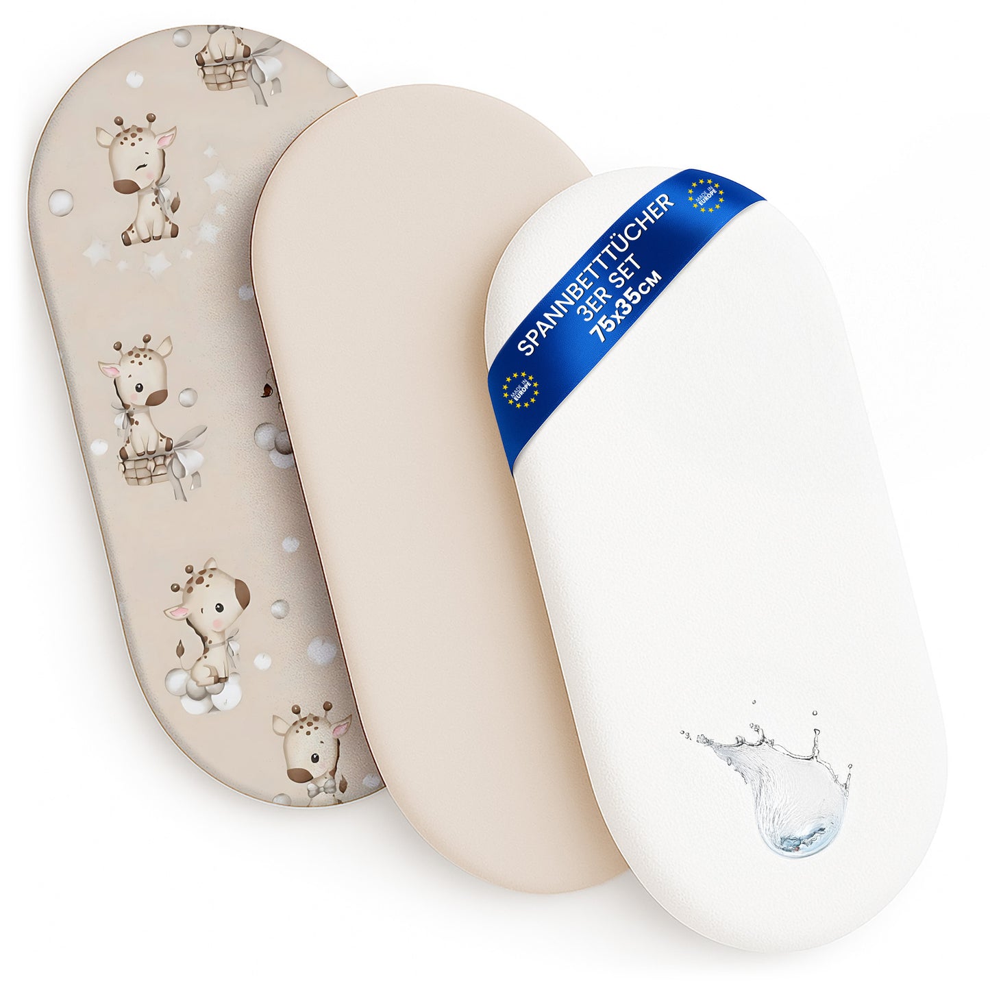 Spannbettlaken Baby Spannbetttücher - Babybett Zubehör für Kinderbett Beistellbett Stubenwagen