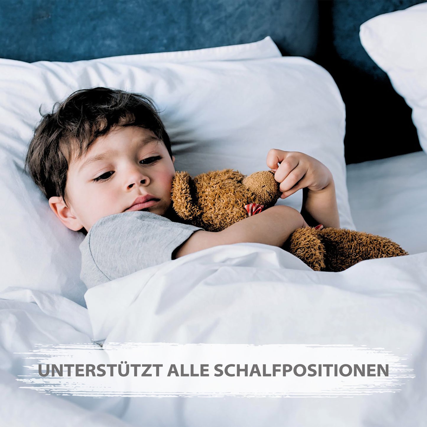 Kopfkissen - Kissen Allergiker Schlafkissen Polster pillow Made in EU und pillows for sleeping x Bett Kissens für Schlafen Oeko-Tex