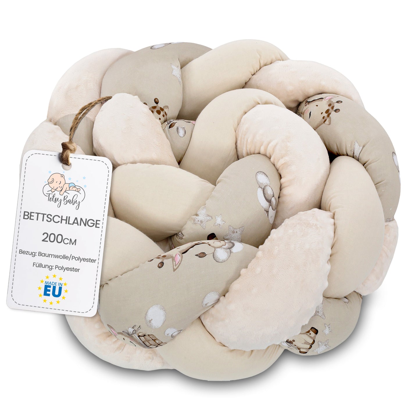 Deko Kuschelkissen Kinder - Dekokissen Kinderzimmer Flauschig Zierkissen Geflochten