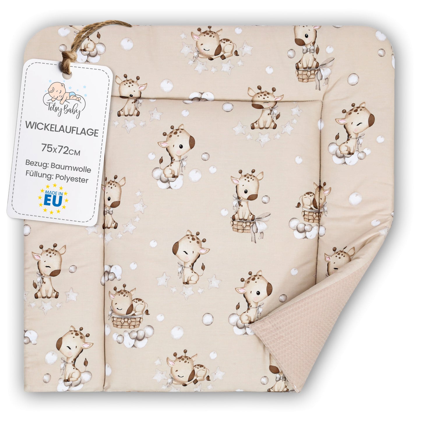 Wickelauflage Wickelunterlage - Weich und waschbar Wickelunterlage für Babys Wickelmatte für Wickeltisch Wickelkommode oder Waschmaschine
