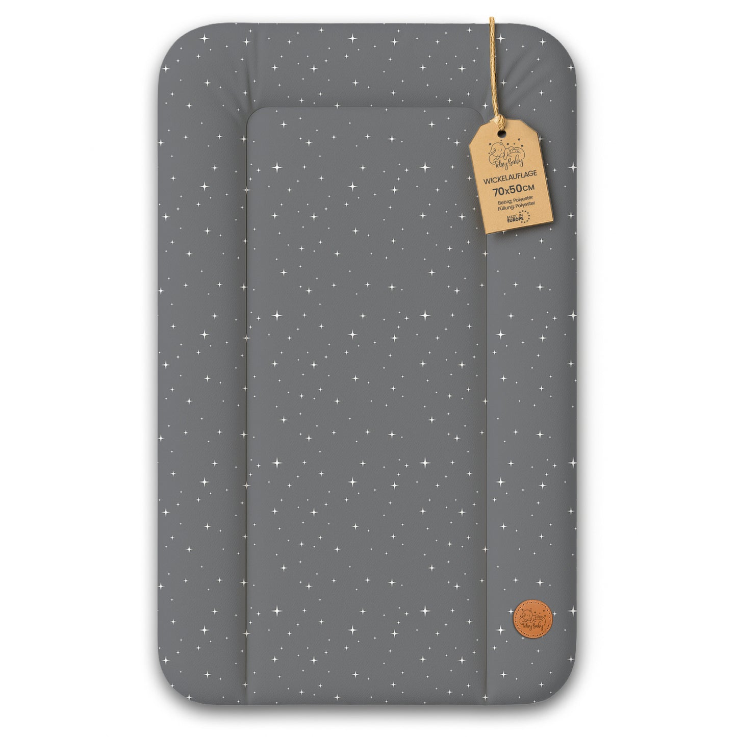 Wickelauflage Wickelunterlage abwaschbar und wasserdicht - Wickelmatte zum Auflegen auf Wickeltisch Wickelaufsatz Wickelkommode oder Waschmaschine