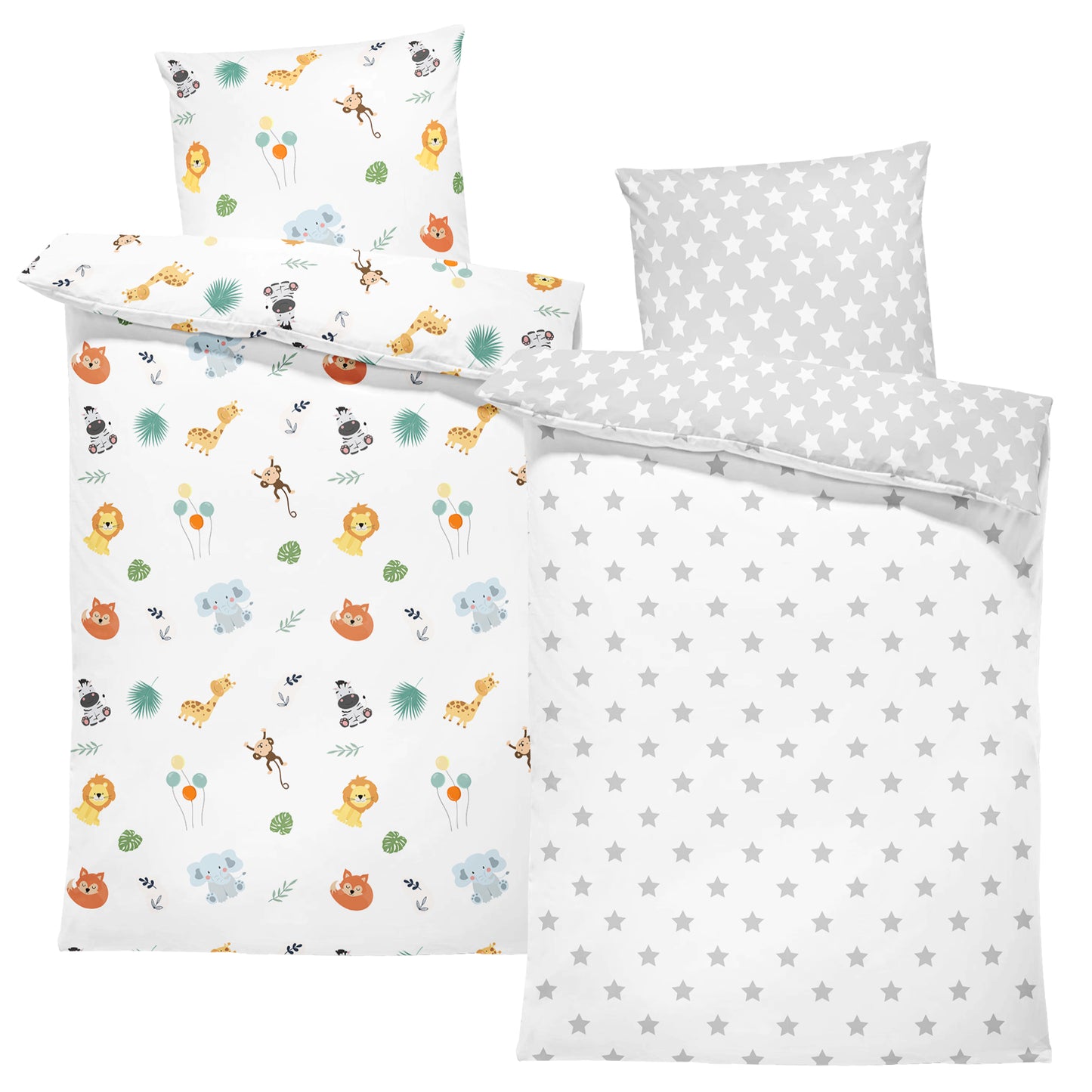Bettwäsche für Babybetten mit Kissenbezug