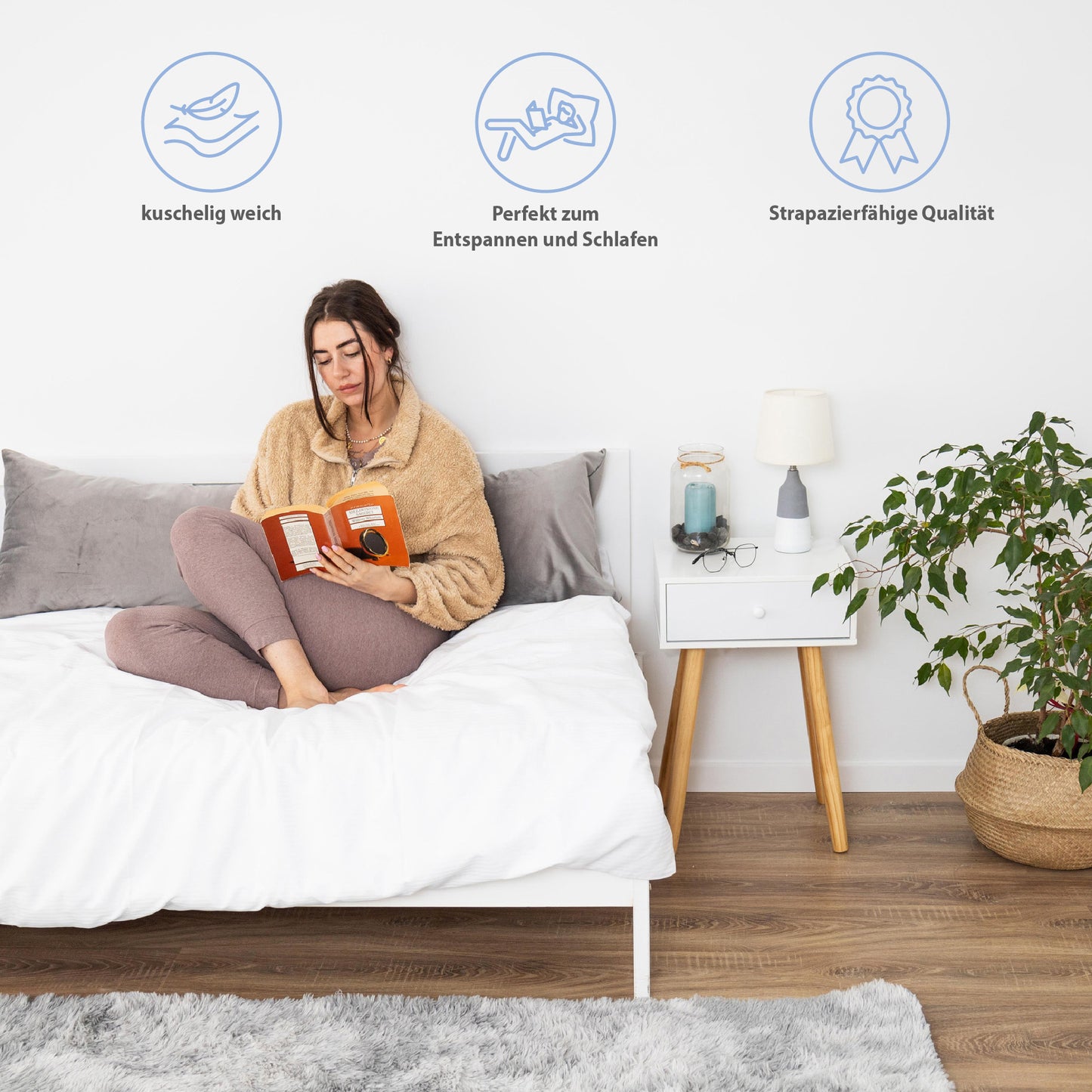 Seitenschläferkissen - Komfort-Schlafkissen Body Pillow