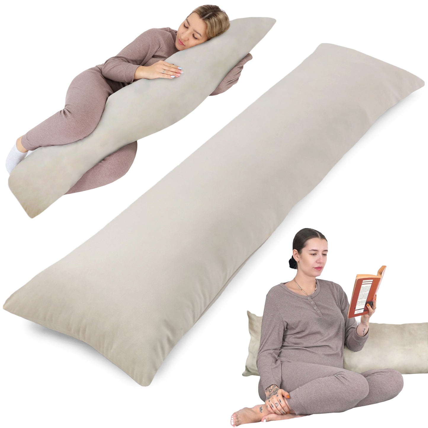 Seitenschläferkissen - Komfort-Schlafkissen Body Pillow