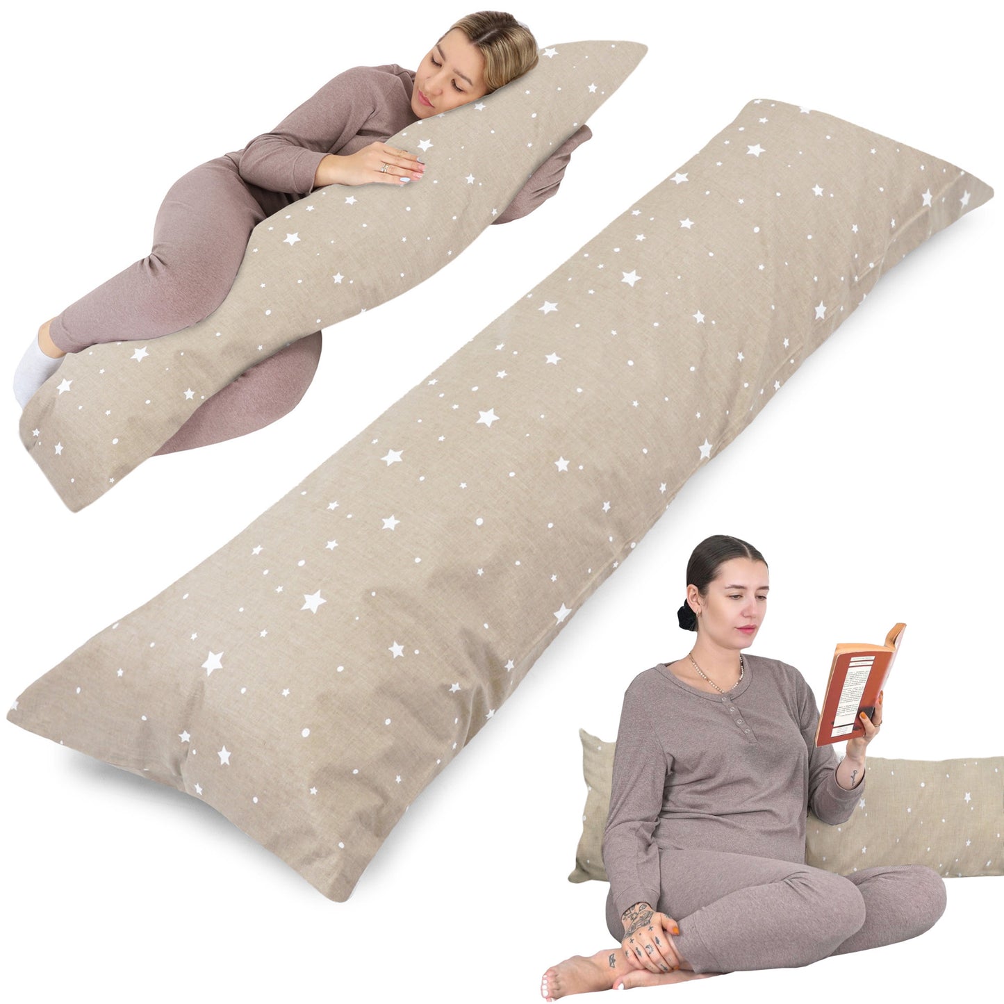 Seitenschläferkissen - Komfort-Schlafkissen Body Pillow