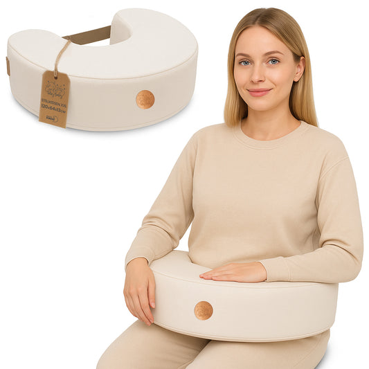 Stillkissen XXL Lagerungskissen für Baby Stillen Nursing Pillow - Schwangerschaftskissen Stillmond Breastfeeding Mond und Kinder Stillhörnchen