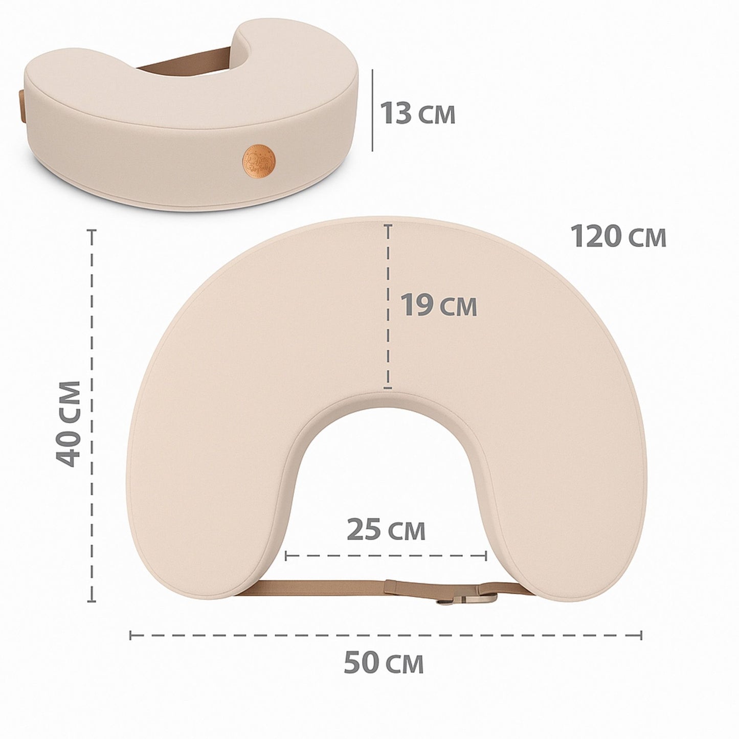 Stillkissen XXL Lagerungskissen für Baby Stillen Nursing Pillow - Schwangerschaftskissen Stillmond Breastfeeding Mond und Kinder Stillhörnchen