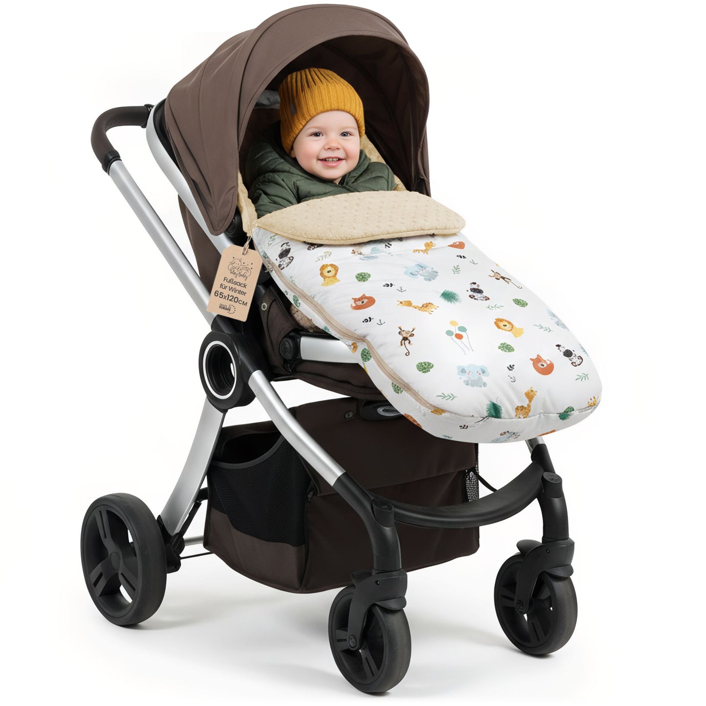 Chancelière poussette hiver – chancelière bébé pour buggy, sac d’hiver pour poussette
