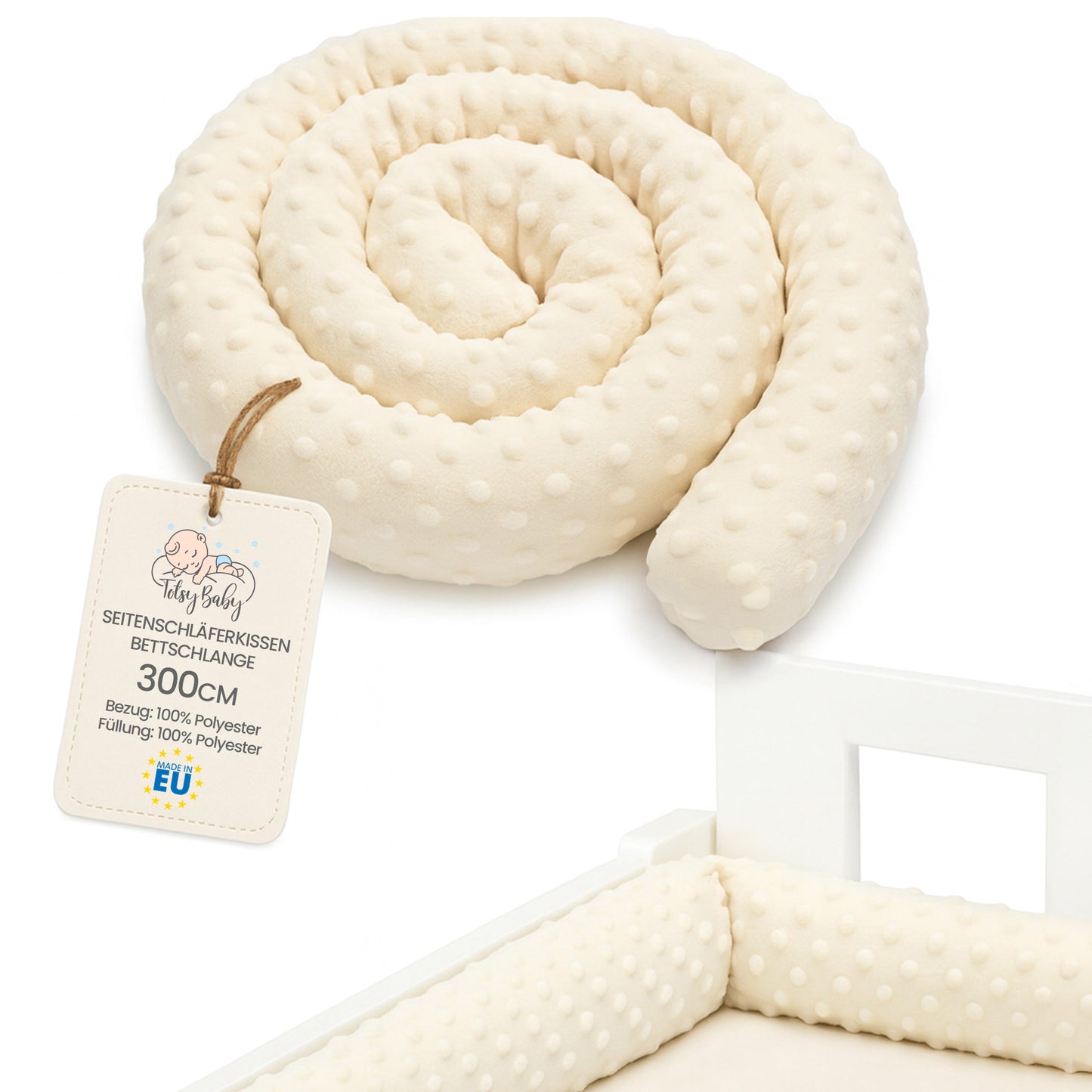 Bettschlange Seitenschläferkissen Body Pillow - Kopfkissen lang Bettrolle Schlafkissen Nackenrolle