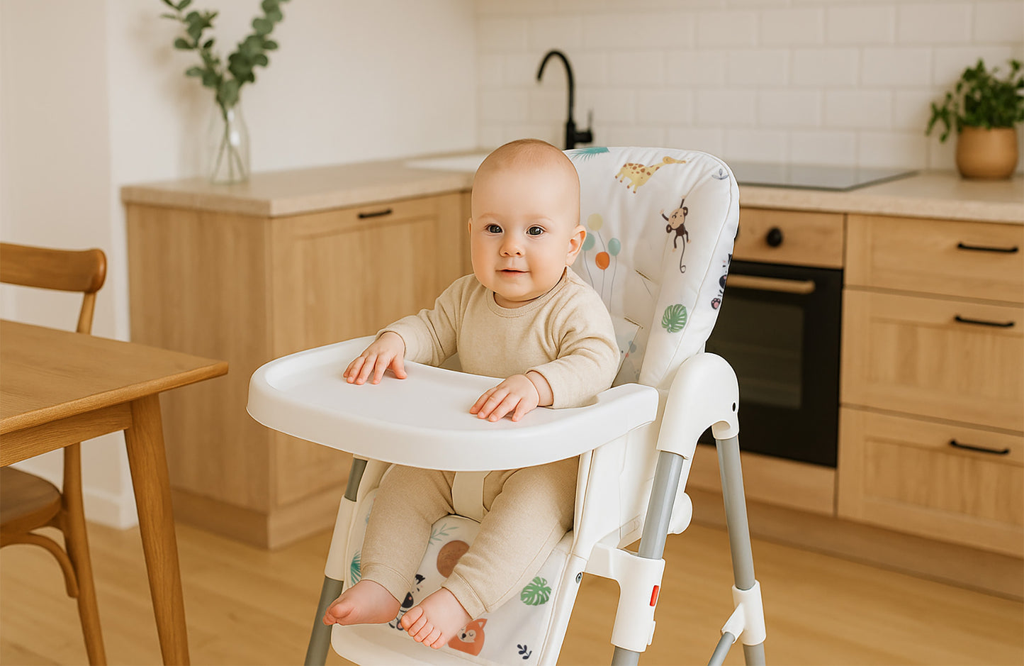 Sitzverkleinerer für Hochstuhl Baby Sitzkissen Stuhl - Kinder Sitzauflage für Ikea und Peg Perego Kinderhochstuhl Chair Cover für Kinderstuhl Babystuhl und Hochstühle
