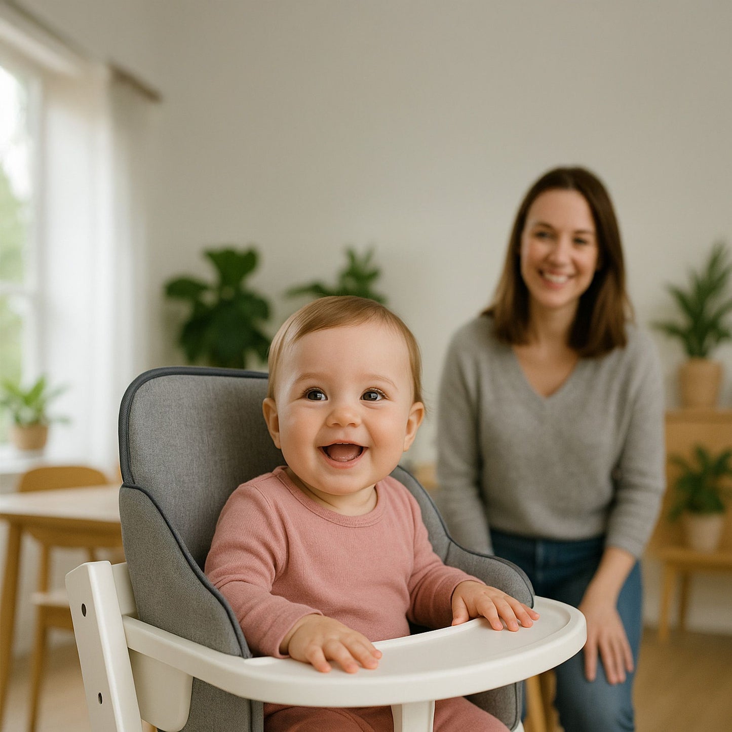 Sitzverkleinerer für Hochstuhl Baby Sitzkissen Stuhl - Kinder Sitzauflage für Hauck und Stokke Kinderhochstuhl High Chair Cover für Kinderstuhl Babystuhl und Hochstühle