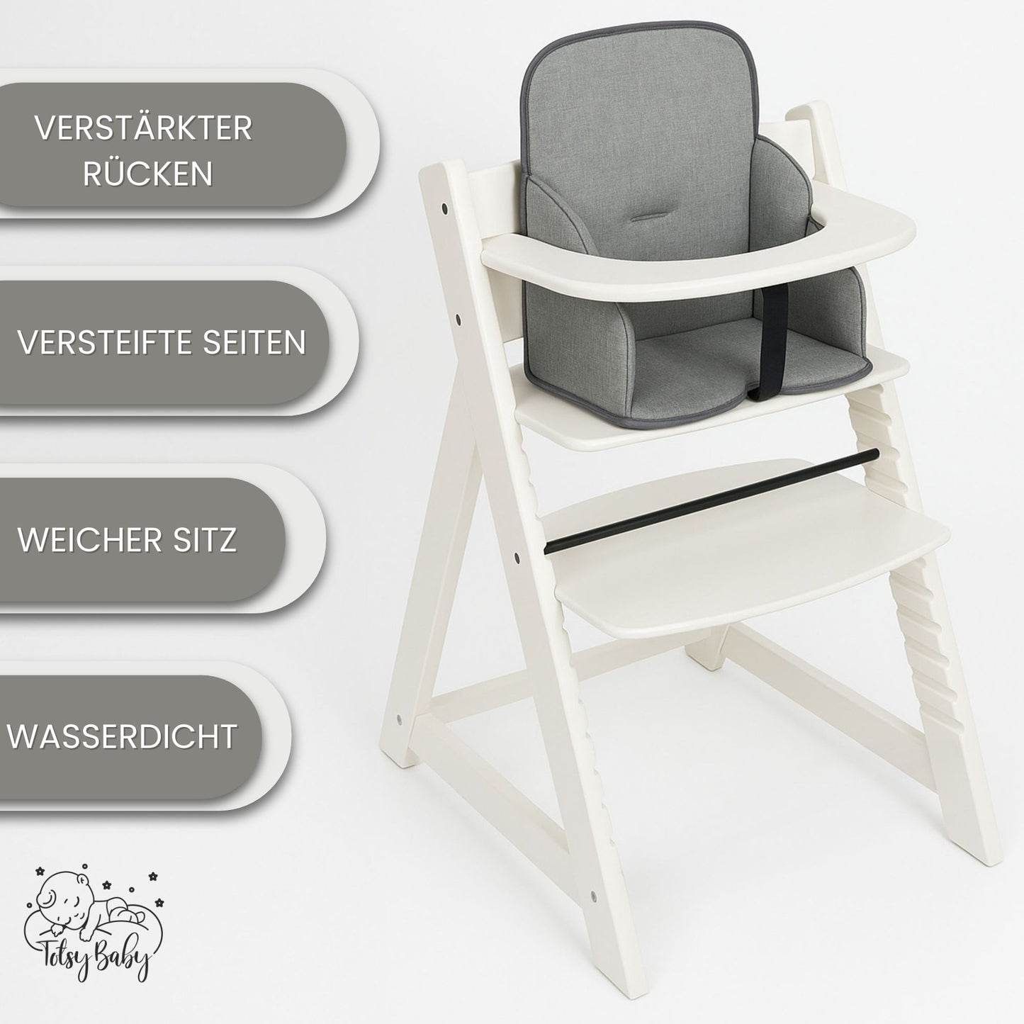 Sitzverkleinerer für Hochstuhl Baby Sitzkissen Stuhl - Kinder Sitzauflage für Hauck und Stokke Kinderhochstuhl High Chair Cover für Kinderstuhl Babystuhl und Hochstühle