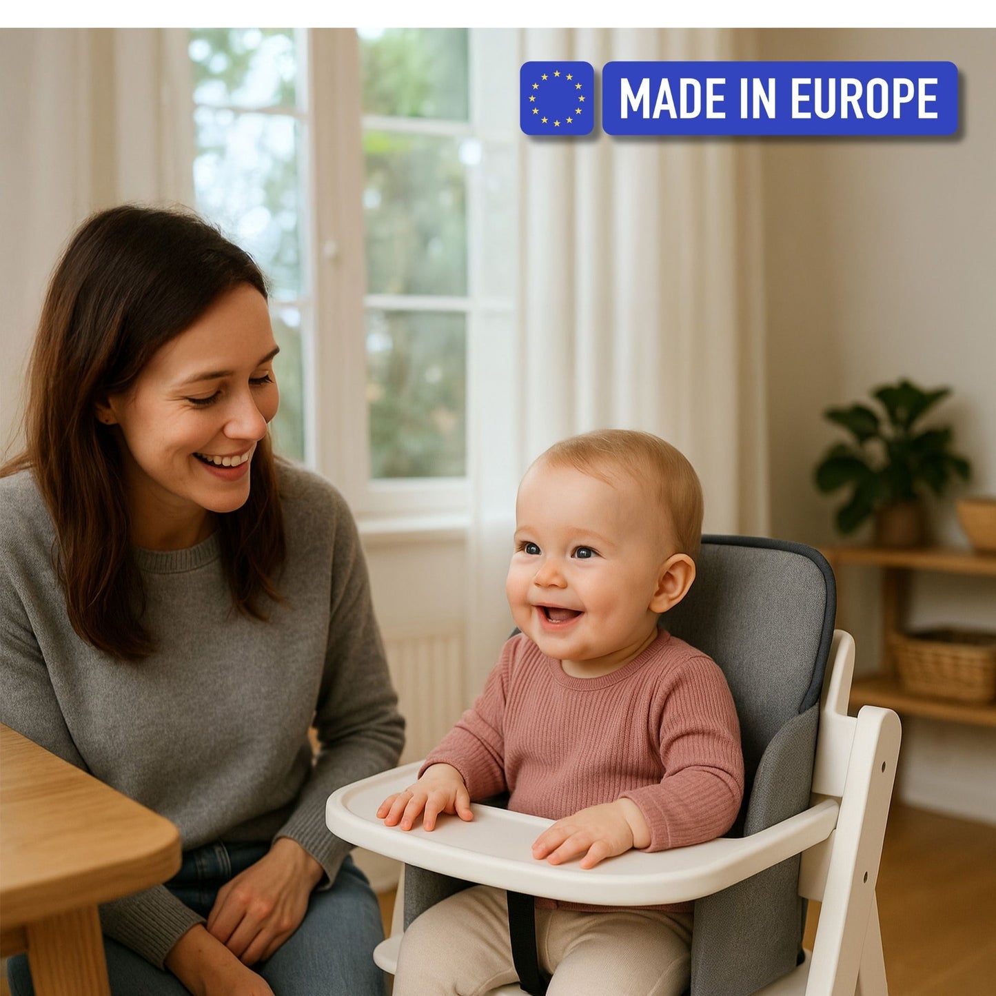 Sitzverkleinerer für Hochstuhl Baby Sitzkissen Stuhl - Kinder Sitzauflage für Hauck und Stokke Kinderhochstuhl High Chair Cover für Kinderstuhl Babystuhl und Hochstühle