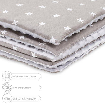 Babydecke Kuscheldecke Baby Kinderwagen Decke Kinderdecke - Blanket mit Kissen Babydecken Kinderwagendecke und Erstausstattung für Neugeborene und Kinder