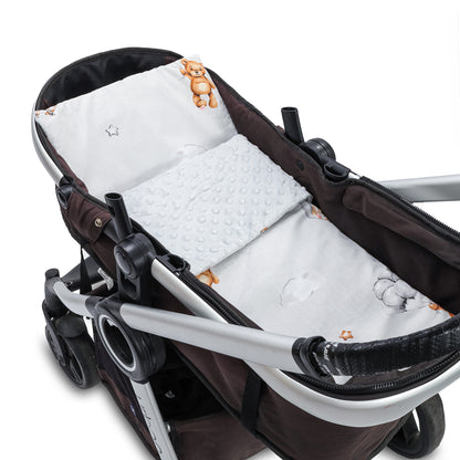 Babydecke Kuscheldecke Baby Kinderwagen Decke Kinderdecke - Blanket mit Kissen Babydecken Kinderwagendecke und Erstausstattung für Neugeborene und Kinder
