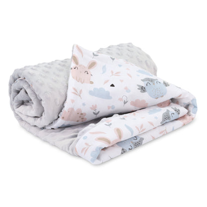 Babydecke Kuscheldecke Baby Kinderwagen Decke Kinderdecke - Blanket mit Kissen Babydecken Kinderwagendecke und Erstausstattung für Neugeborene und Kinder
