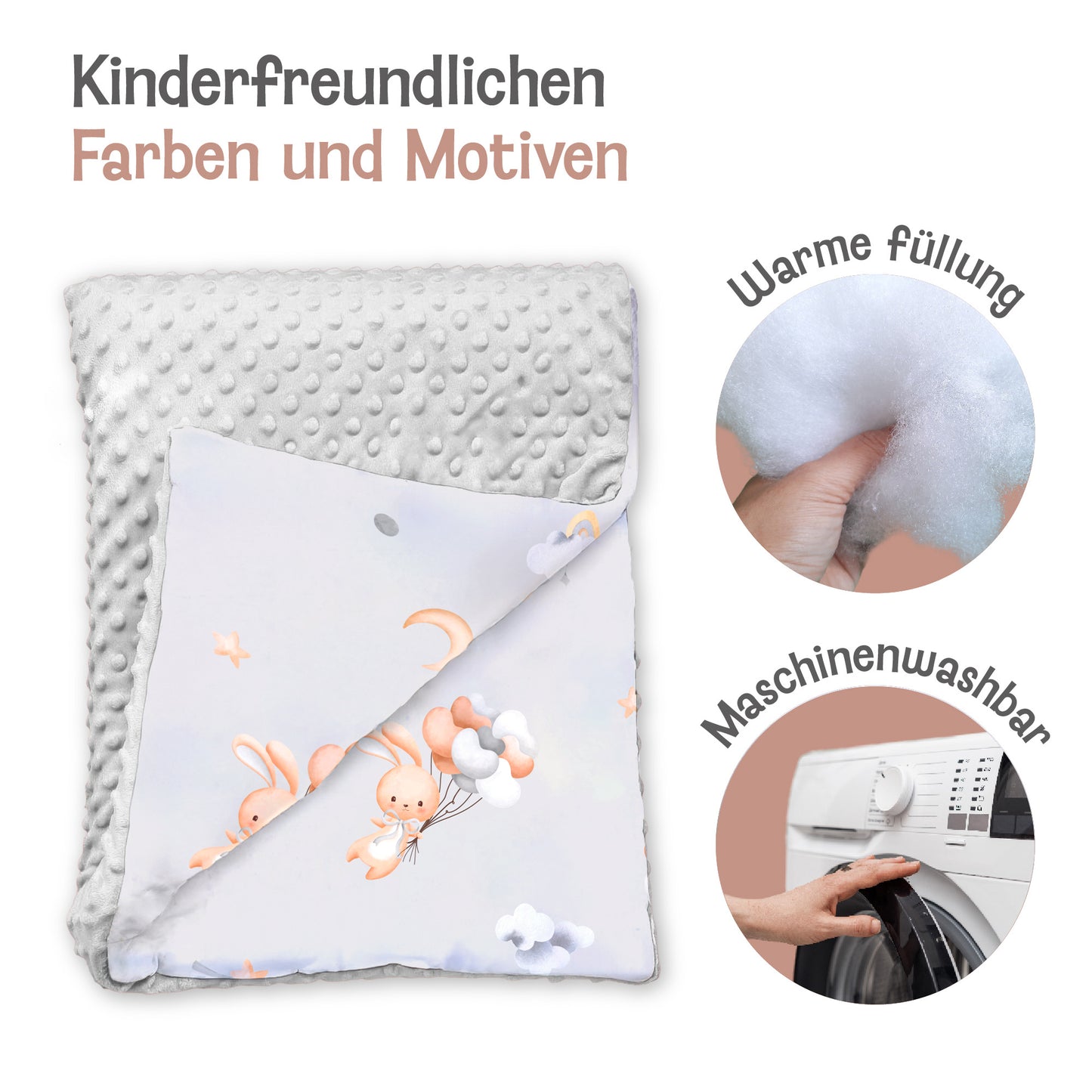 Baby Blanket Cuddly Blanket Baby Stroller Blanket Children’s Blanket – Blanket with Pillow Baby Blankets Stroller Blanket and Newborn Essentials