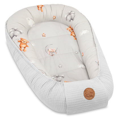 Babynest Neugeborene - Handmade Kokon zweiseitig