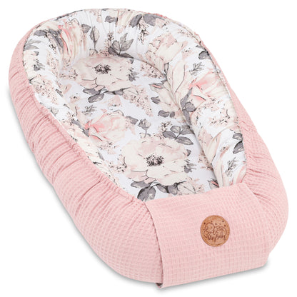 Babynest Neugeborene - Handmade Kokon zweiseitig