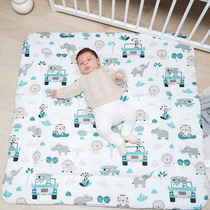 Krabbelmatte Baby Spielmatte Krabbeldecke - Spieldecke Spielmatte und Bodenmatte für Kinder und Babies große Matte für Kinderzimmer und Laufgitter