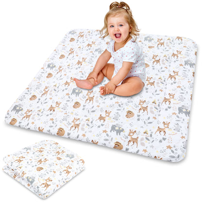 Krabbelmatte Baby Spielmatte Krabbeldecke - Spieldecke Spielmatte und Bodenmatte für Kinder und Babies große Matte für Kinderzimmer und Laufgitter