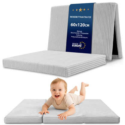 Reisebett Matratze faltbar - Dicke Faltbare Matratze für Baby Klappmatratze Kinder Matratze Reisebett