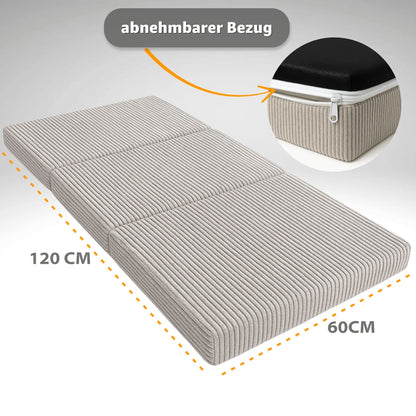 Reisebett Matratze faltbar - Dicke Faltbare Matratze für Baby Klappmatratze Kinder Matratze Reisebett