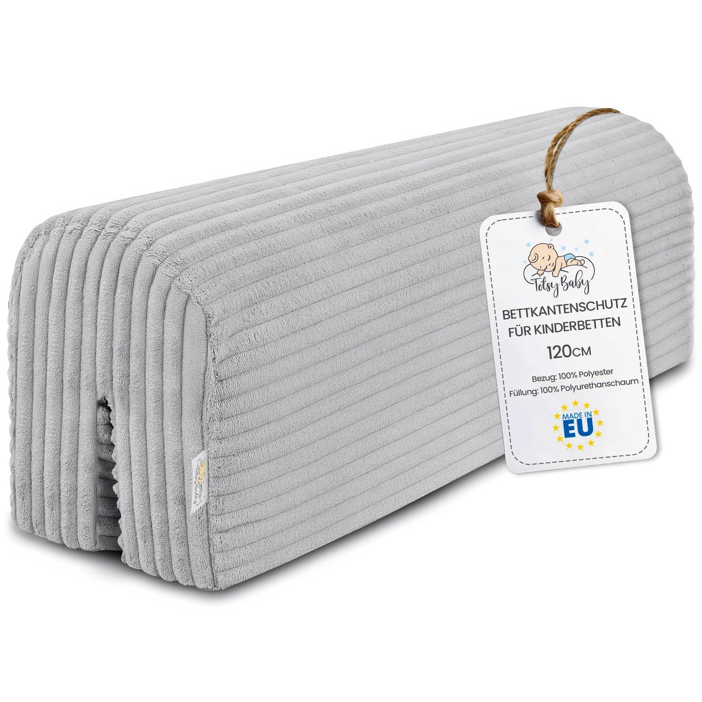 Bettkantenschutz für Kinderbetten - Schutz für Bettrahmen Rausfallschutz für Boxspringbett Bettgitter mit Bezug Kantenschutz Kinder Babybett