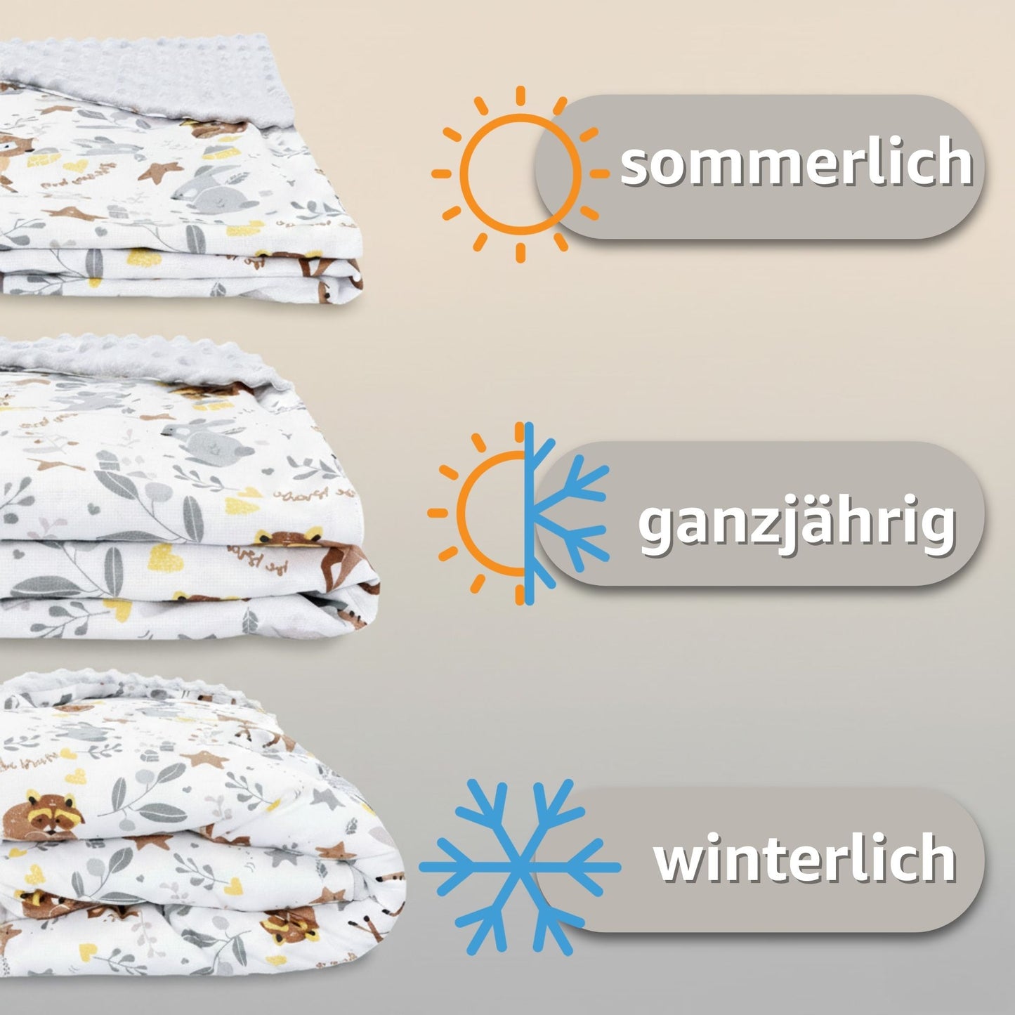 Zavinovací deka do autosedačky 90×90 cm - celoroční deka/„fusak“ pro kočárek a autosedačku, pro 3- a 5bodový pás, Minky, Oeko-Tex