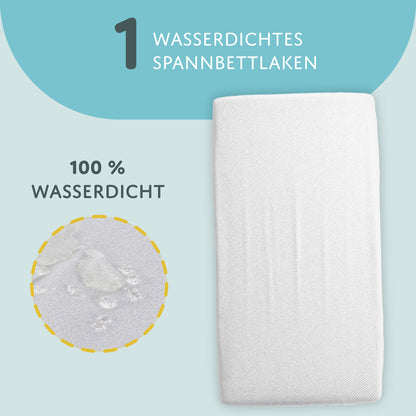 Spannbettlaken Baby Spannbetttücher - Babybett Zubehör für Kinderbett Beistellbett Stubenwagen