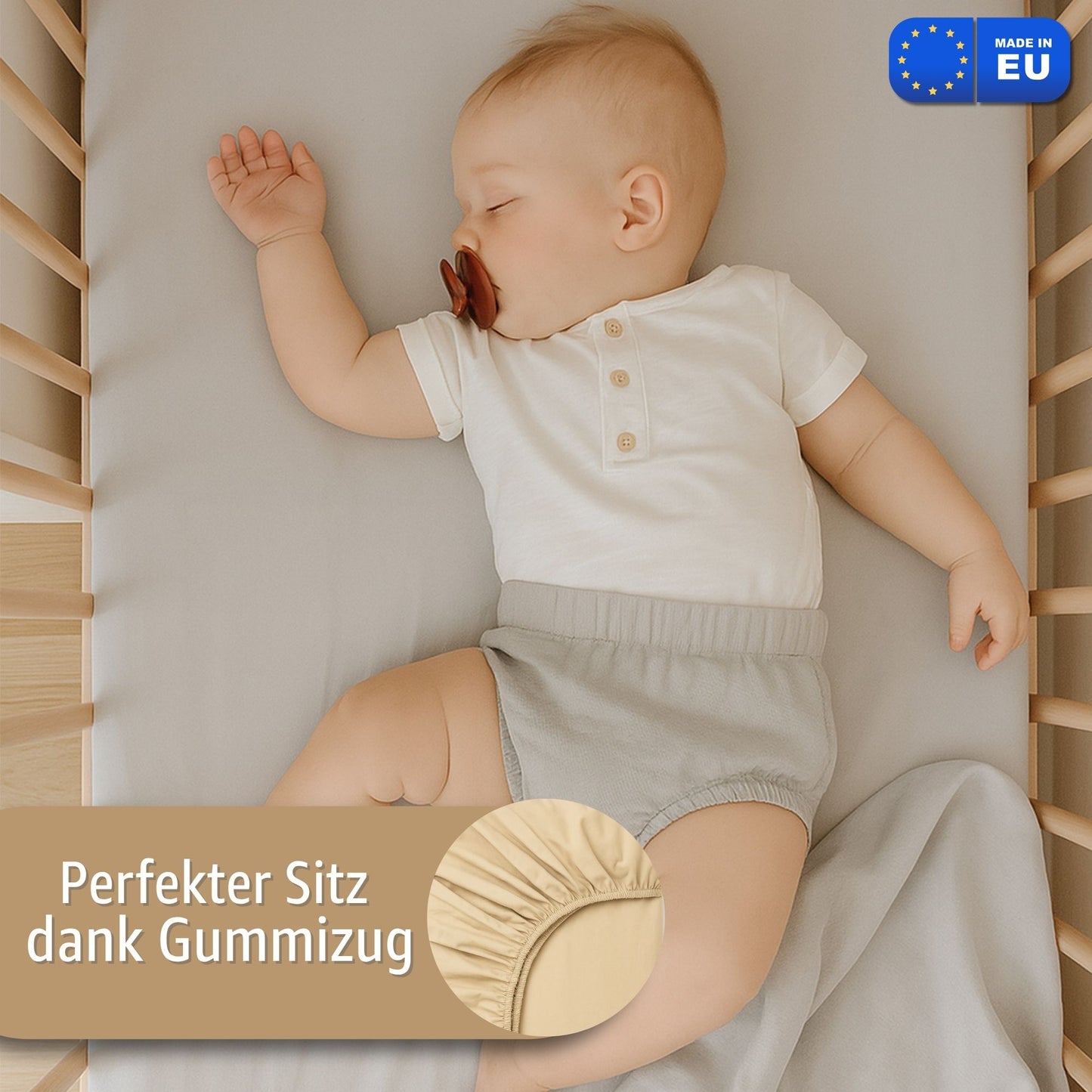 Napínací prostěradla pro miminka – příslušenství k postýlce, přístavné postýlce a kolébce