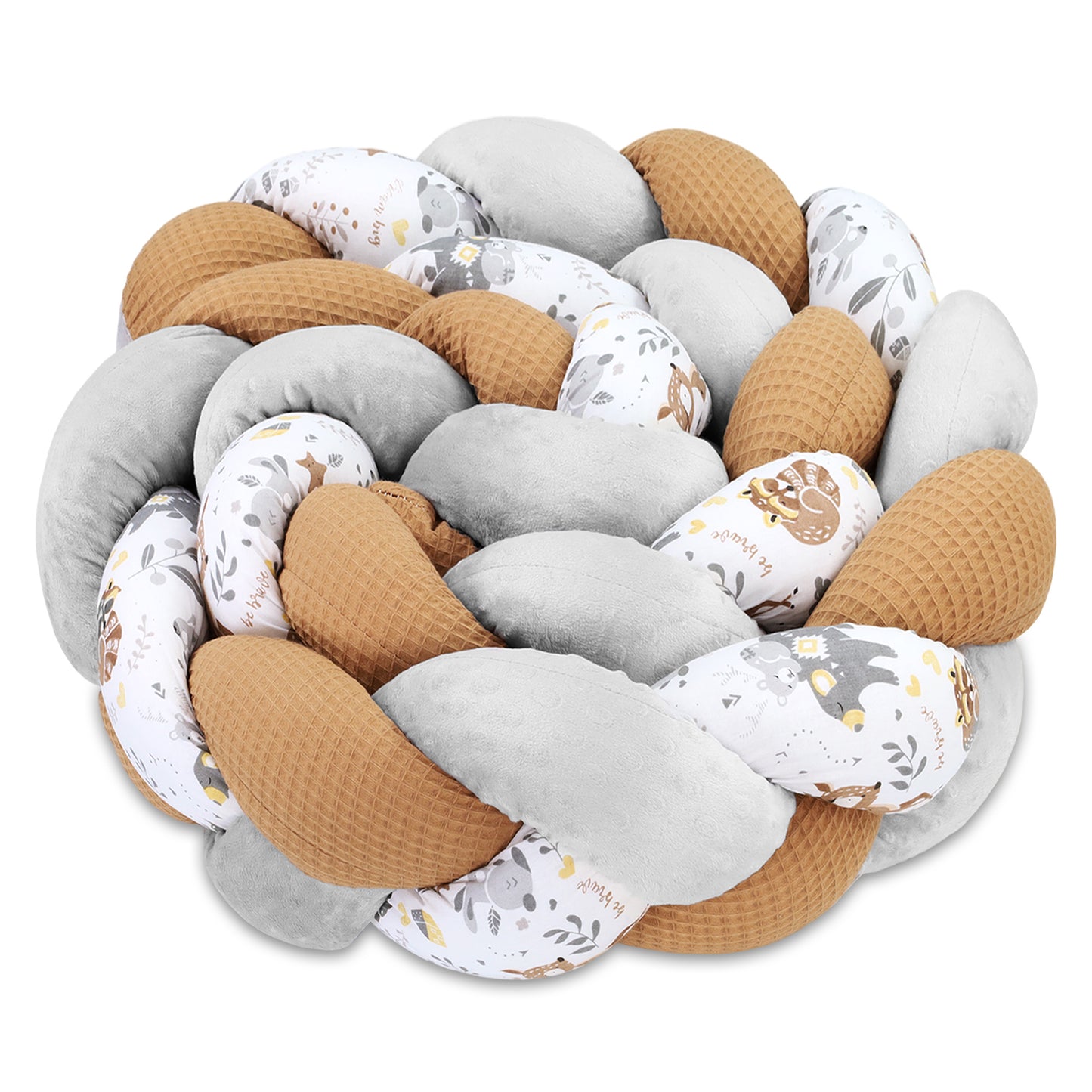 Deko Kuschelkissen Kinder - Dekokissen Kinderzimmer Flauschig Zierkissen Geflochten