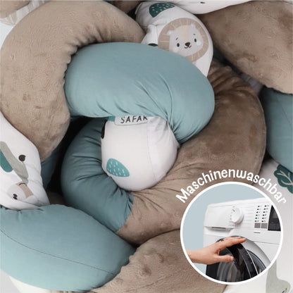 Poduszka dekoracyjna dla dzieci – poduszka do pokoju dziecięcego, puszysta, ozdobna, pleciona