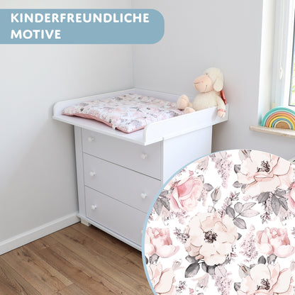Wickelauflage Wickelunterlage - Weich und waschbar Wickelunterlage für Babys Wickelmatte für Wickeltisch Wickelkommode oder Waschmaschine