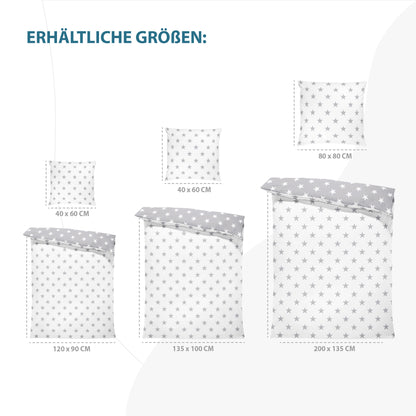 Bettwäsche für Babybetten mit Kissenbezug