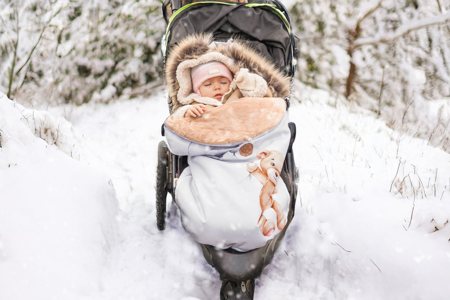Vognpose barnevogn vinter – vognpose baby buggy vintersæk vinterfodpose barnevogn
