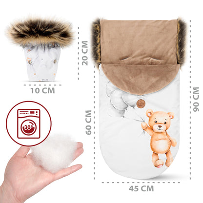 Vognpose barnevogn vinter – vognpose baby buggy vintersæk vinterfodpose barnevogn