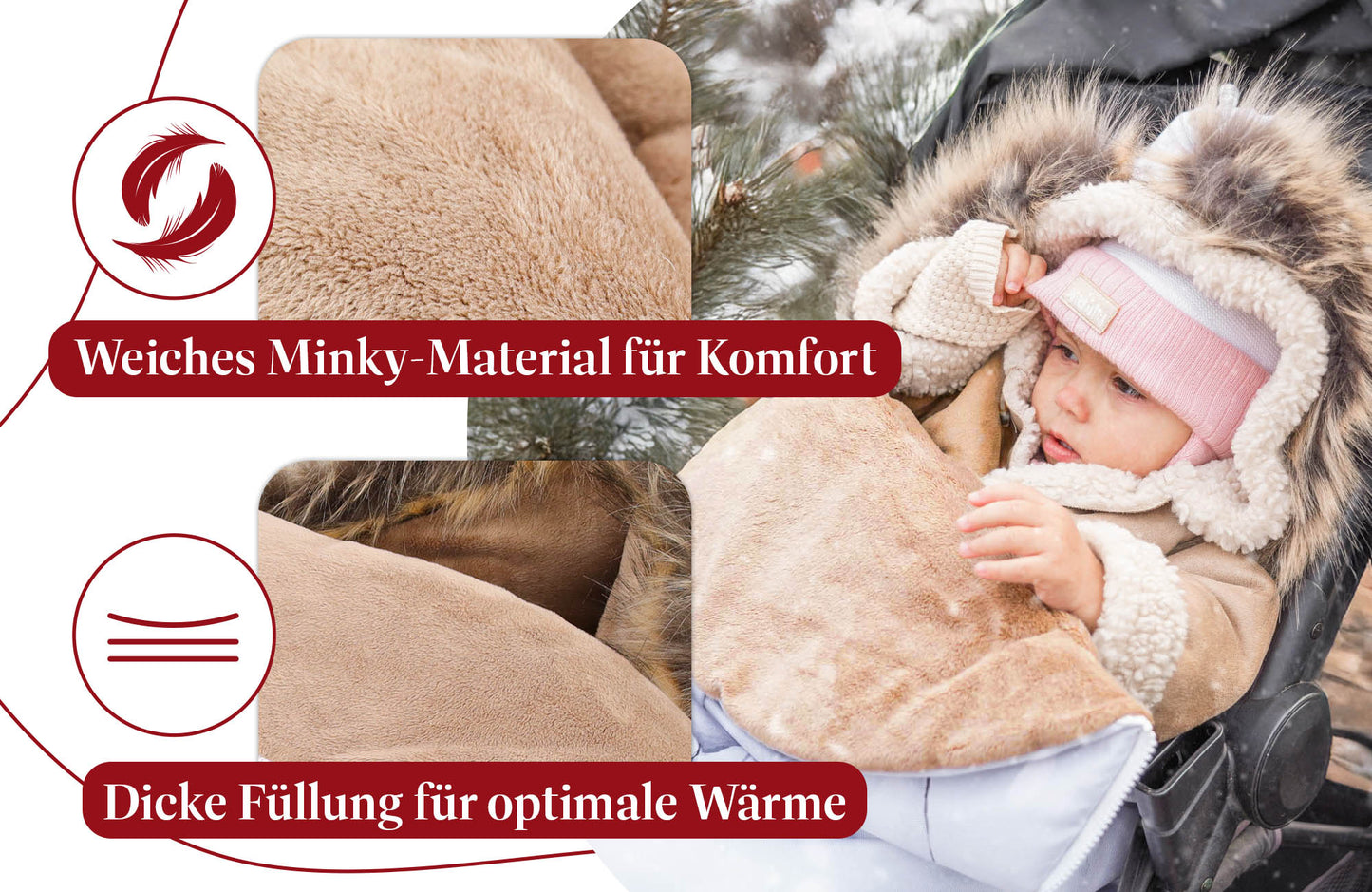 Vognpose barnevogn vinter – vognpose baby buggy vintersæk vinterfodpose barnevogn